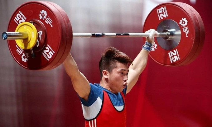 Lực sĩ Trịnh Văn Vinh tại ASIAD 18. Ảnh: Lâm Thỏa