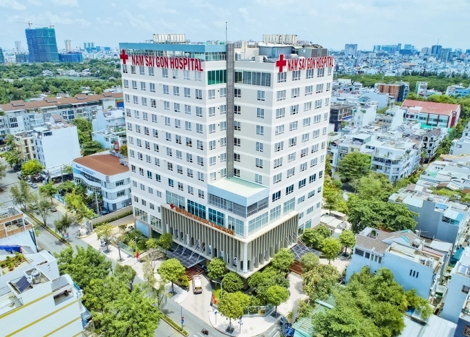 Bệnh viện đa khoa quốc tế Nam Sài Gòn ở huyện Bình Chánh.
