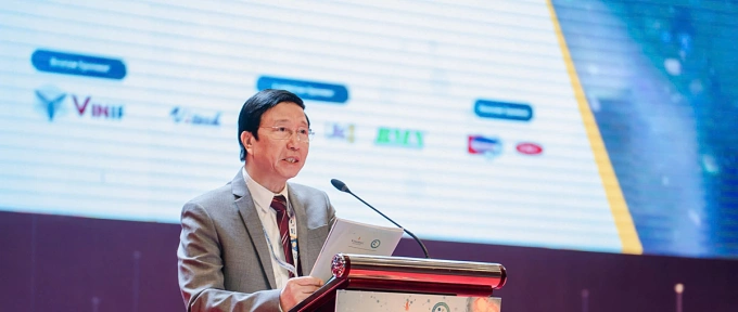 GS.TS Nguyễn Thanh Liêm tại hội thảo. Ảnh: Lê Nga