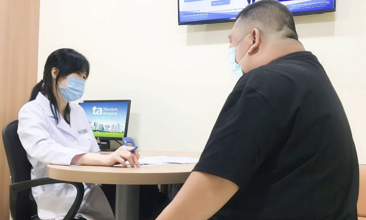 Người đàn ông nặng 120 kg mắc đa bệnh lý