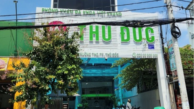 Phòng khám đa khoa Việt Khang Thủ Đức. Ảnh: Sở Y tế TP HCM