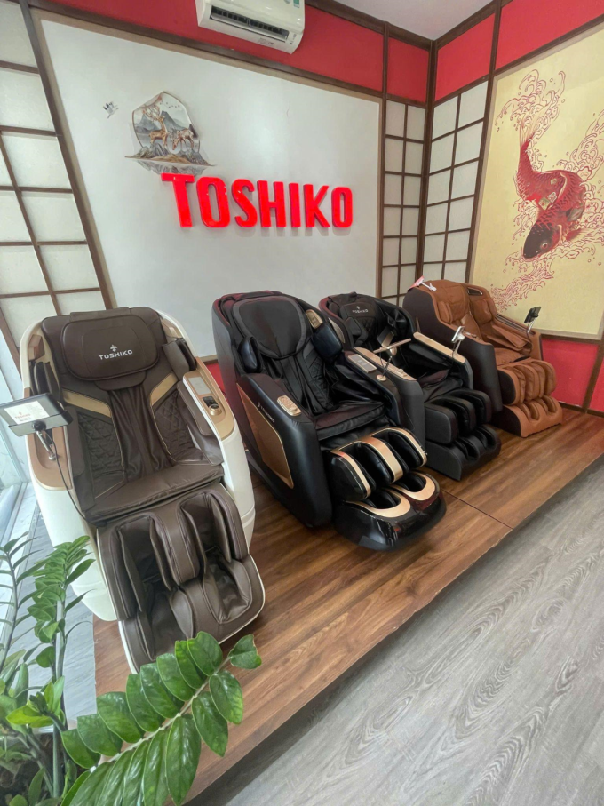 Ghế massage là sản phẩm chủ lực của nhãn hàng. Ảnh: Toshiko