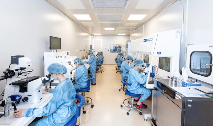 Hệ thống phòng lab-trong-lab thực hiện thụ tinh ống nghiệm tại IVF Tâm Anh. Ảnh: Nguyễn Thắng