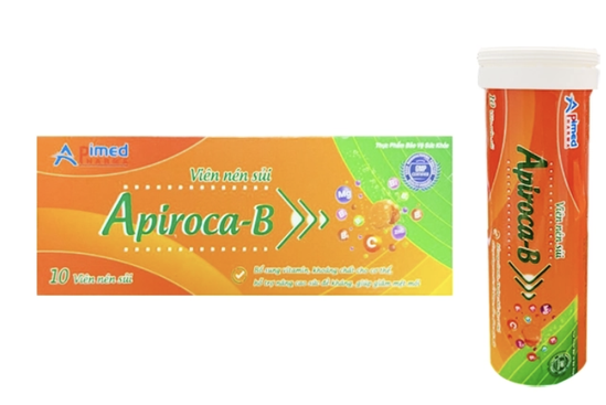 Nhãn thực phẩm bảo vệ sức khỏe Apiroca-B. Ảnh: Chụp màn hình