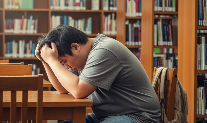 Thừa cân, béo phì ảnh hưởng đến trí nhớ của người trẻ. Ảnh được tạo bởi AI