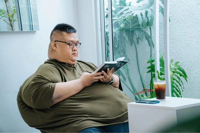 Trọng Nhân khi chưa giảm cân. Ảnh: NVCC