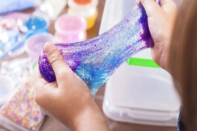 Minh họa đồ chơi slime. Ảnh: Bệnh viện cung cấp