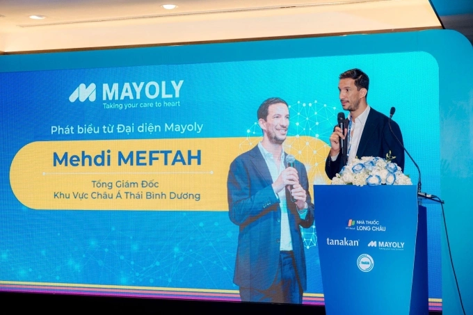 Đại diện Mayoly phát biểu về tầm nhìn chung. Ảnh: LC