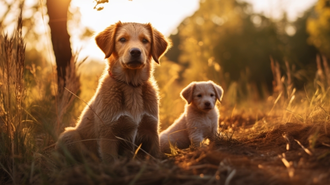 Chó to và chó nhỏ mang theo lượng virus dại tương đương nhau. Ảnh: Vecteezy
