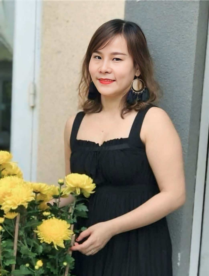 Chị Hà thời điểm nặng 57 kg. Ảnh: Nhân vật cung cấp