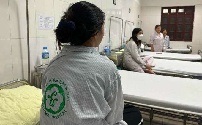 Một bệnh nhân điều trị tại Viện Sức khỏe tâm thần. Ảnh: Lê Nga