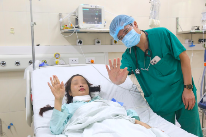 Bệnh nhân ổn định sau ghéo tim - phổi. Ảnh: Thảo My