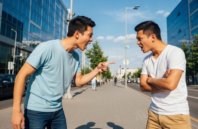Tức giận có thể ảnh hưởng đến tâm trạng và gây tăng huyết áp. Ảnh được tạo bởi AI