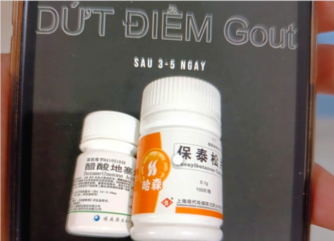 Hình ảnh loại thuốc cấm bệnh nhân mua trên mạng xã hội. Ảnh: Bệnh viện cung cấp