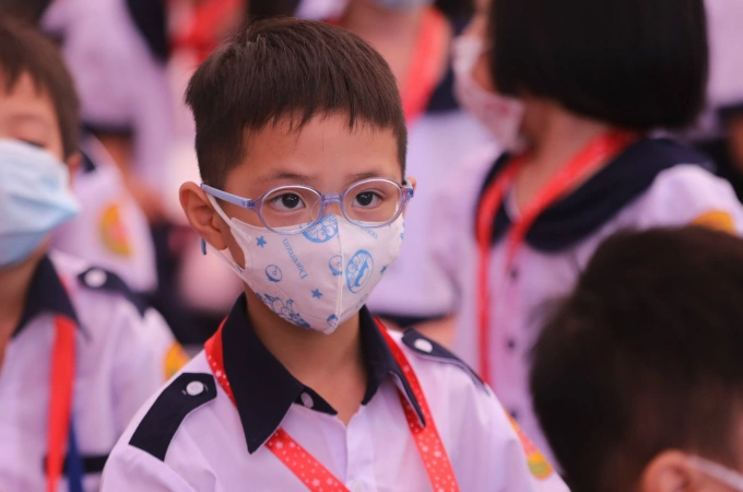 Học sinh tiểu học ở TP HCM. Ảnh: Quỳnh Trần