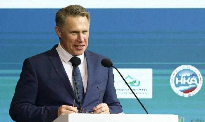 Bộ trưởng Y tế Nga Mikhail Murashko. Ảnh: Kremlin