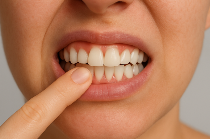Răng ê buốt có thể là dấu hiệu thiếu magie. Ảnh: AI