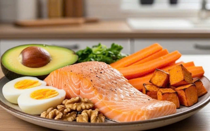 Những thực phẩm giàu vitamin nhóm B giúp nuôi dưỡng mái tóc chắc khỏe. Ảnh: Trọng Nghĩa