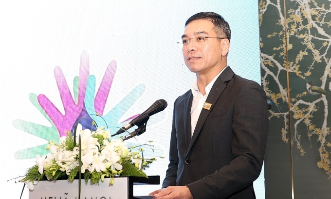 TS.BS. Hà Anh Đức, Cục trưởng Cục Quản lý Khám chữa bệnh, phát biểu tại toạ đàm. Ảnh: Trần Minh