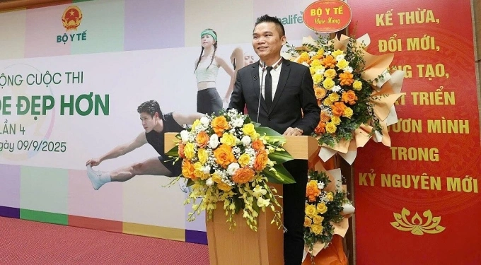 Ông Nguyễn Thành Đạt, Giám đốc Truyền thông cấp cao Herbalife Việt Nam phát biểu tại sự kiện. Ảnh: Herbalife