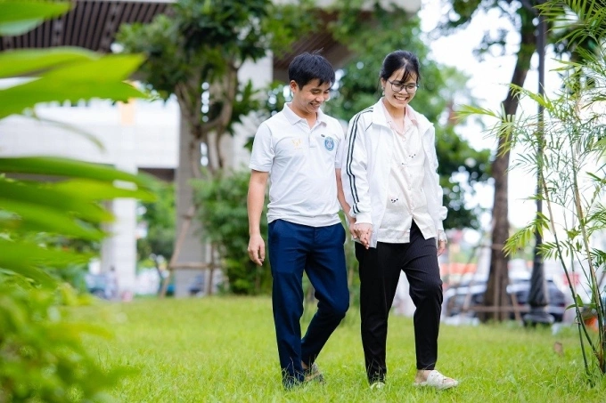 Vợ chồng chị Mến - anh Hậu. Ảnh: Vinmec