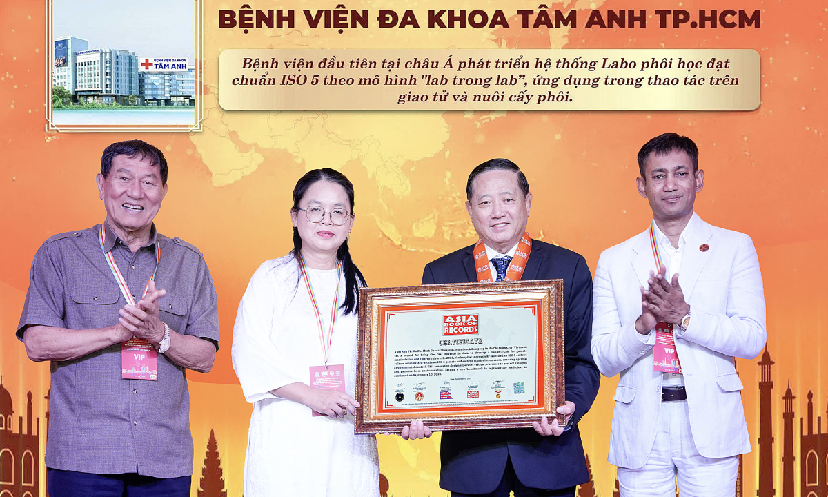 Bệnh viện Tâm Anh xác lập kỷ lục châu Á về phòng lab thụ tinh ống nghiệm