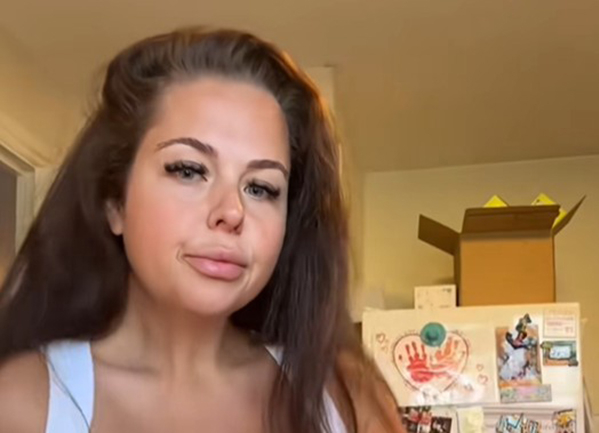 Daisy Grace trong một video TikTok. Ảnh chụp màn hình