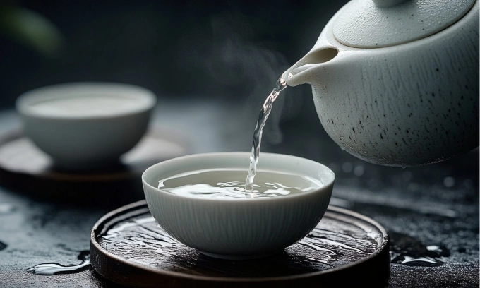 Không nên uống nước vừa đun sôi hoặc quá nóng để tránh bỏng lưỡi, niêm mạc miệng, thực quản. Ảnh minh họa: Vecteezy