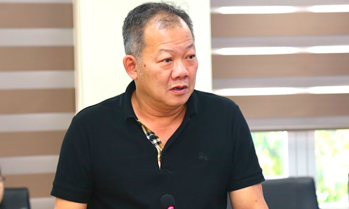 TS Dương Đức Hùng, Giám đốc Bệnh viện Việt Đức, tại lễ công bố bệnh án điện tử. Ảnh: Lê Nga