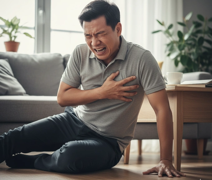 Bệnh cường giáp có thể làm tăng nhịp tim. Ảnh được tạo bởi AI