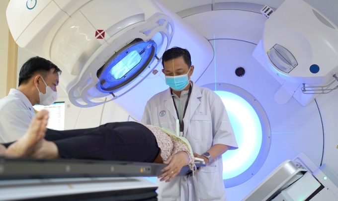 Tầm soát ung thư phổi tại Bệnh viện Chợ Rẫy. Ảnh: Bệnh viện cung cấp