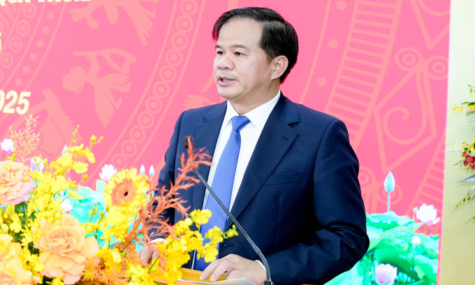 PGS Đào Xuân Cơ, Giám đốc Bệnh viện Bạch Mai, phát biểu tại sự kiện. Ảnh: Thế Anh