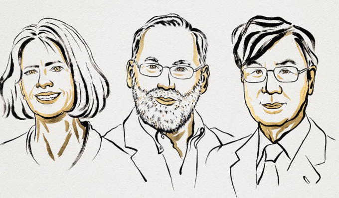 Ba nhà khoa học giành giải Nobel Y sinh 2025. Ảnh: Nobel Prize