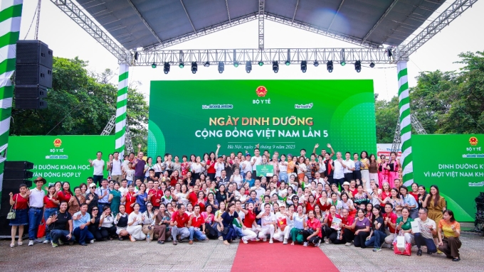 Chương trình Ngày Dinh dưỡng cộng đồng Việt Nam thu hút hàng ngàn người tham gia và hưởng ứng. Ảnh: Herbalife Việt Nam