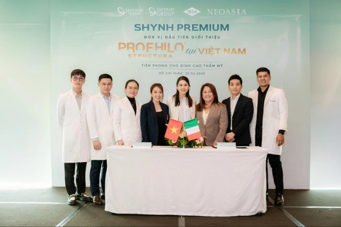 Đơn vị giới thiệu liệu trình Prohfilo Structura hồi tháng 6. Ảnh: Shynh Premium