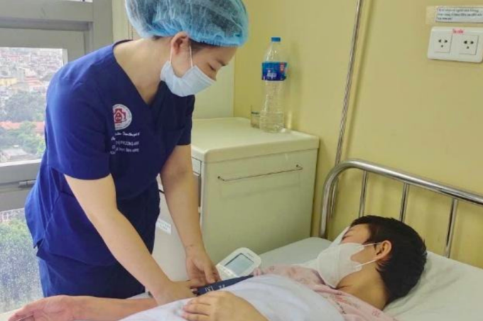 Bệnh nhân điều trị tại Bệnh viện 108. Ảnh: Bệnh viện cung cấp