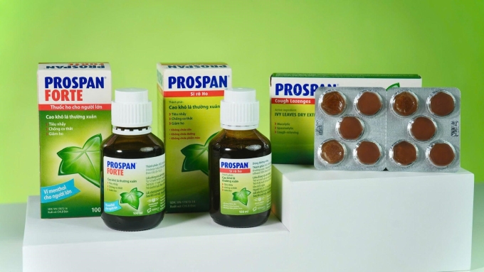 Nhà máy 150 tuổi đứng sau chất lượng toàn cầu của Prospan Tại Việt Nam, Prospan có 3 dòng sản phẩm chủ đạo phù hợp với từng độ tuổi. Ảnh: Sohaco