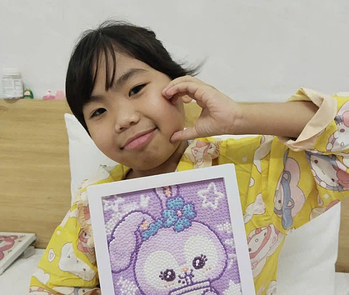 Bệnh nhi khỏe mạnh sau ghép thận. Ảnh: Gia đình cung cấp
