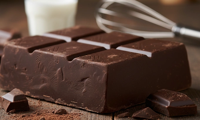 Chocolate đen chứa chất chống oxy hóa, giúp thư giãn. Ảnh: AI