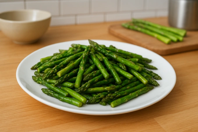 Măng tây tốt cho tim, sức khỏe tinh thần. Ảnh: AI