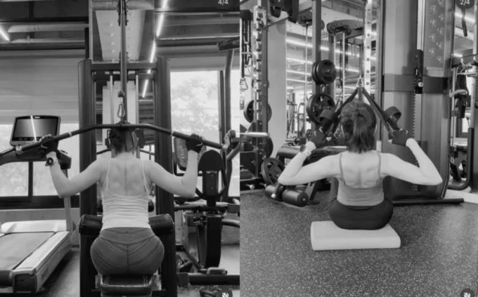 Mỹ nhân Son Ye-jin kéo cáp, tập lưng duy trì vóc dáng Mỹ nhân Son Ye-jin