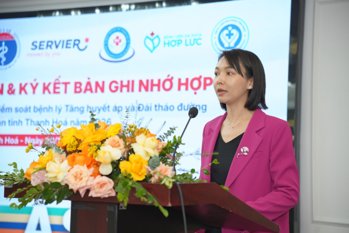 Ngành y tế Thanh Hóa thúc đẩy kiểm soát bệnh mạn tính ThS.DS. Ngô Thị Phương Thảo, Giám đốc Y khoa và các dự án hỗ trợ bệnh nhân. Ảnh: Servier Việt Nam