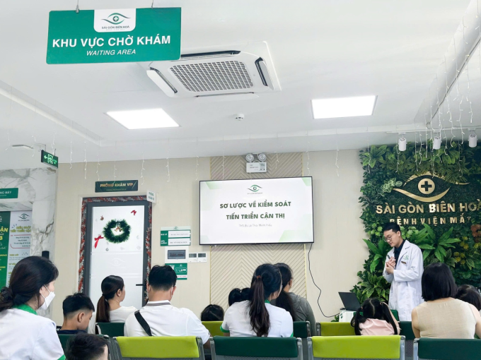 Mắt Sài Gòn Biên Hòa tổ chức hội thảo kiểm soát tiến triển cận thị Hội thảo Kiểm soát tiến triển cận thị và các phương pháp bảo vệ đôi mắt trẻ. Ảnh: Mắt Sài Gòn Biên Hòa