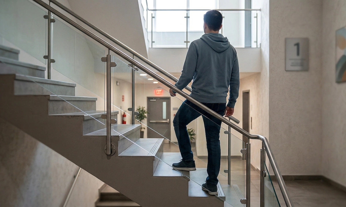 Có phải leo thang bộ sẽ nhanh hỏng khớp gối?