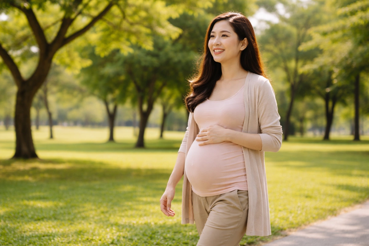 Mẹ bầu có nên chạy bộ, tập gym?