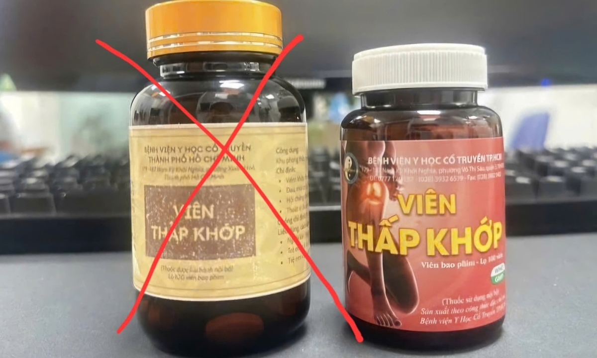 Thuốc bổ, thấp khớp của Bệnh viện Y học cổ truyền TP HCM bị làm giả