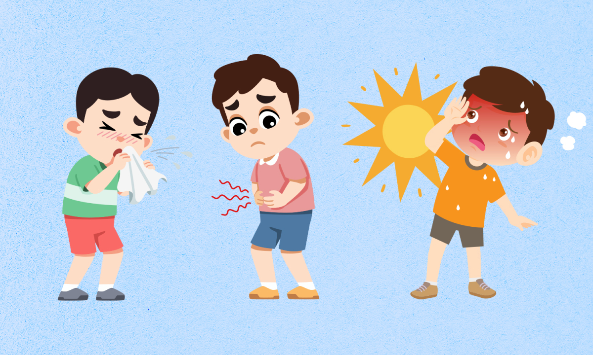 Phân biệt sốc nhiệt với bệnh hô hấp, tiêu hóa ở trẻ