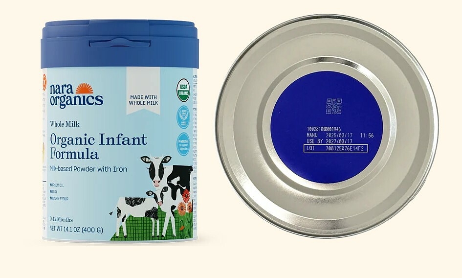 Mỹ thu hồi sữa hữu cơ Nara Organics sau khi 3 trẻ ngộ độc botulinum