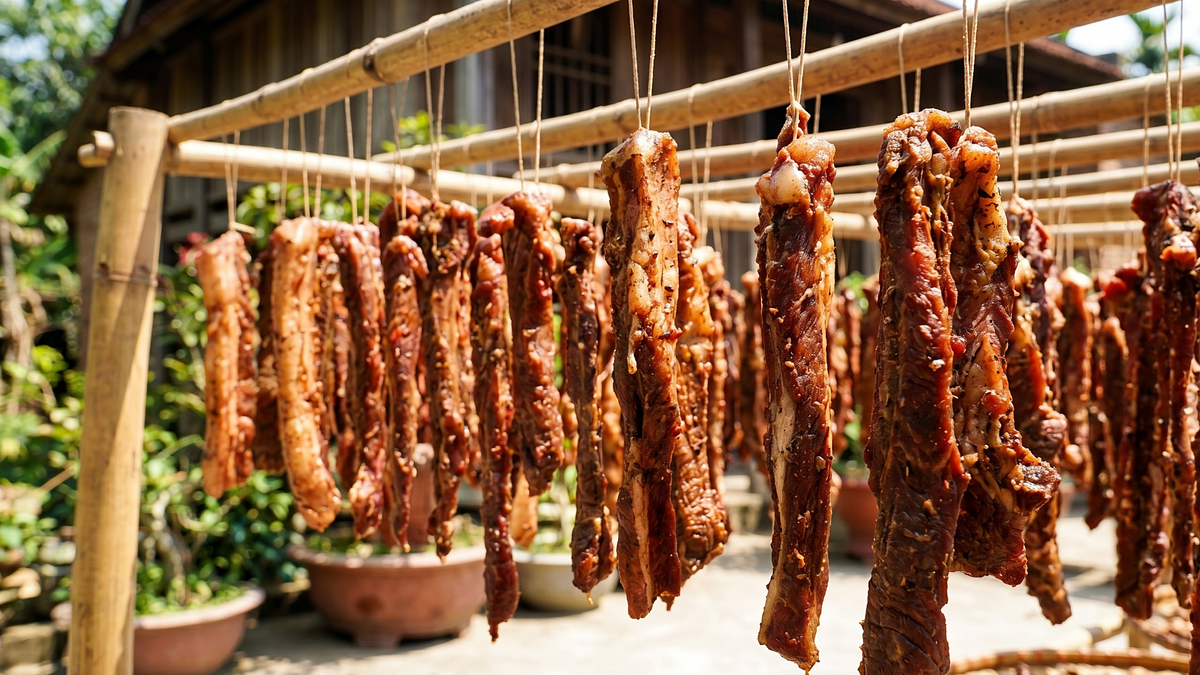 Có nên phơi thịt ngoài trời nắng?
