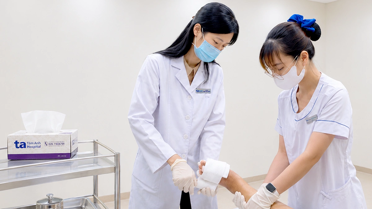 Hoại tử vết thương ngón chân do biến chứng tiểu đường
